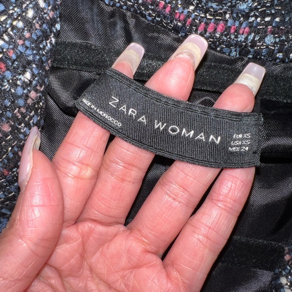 Zara tweeted textured jacket blazer (XS) - Picture 4 of 6